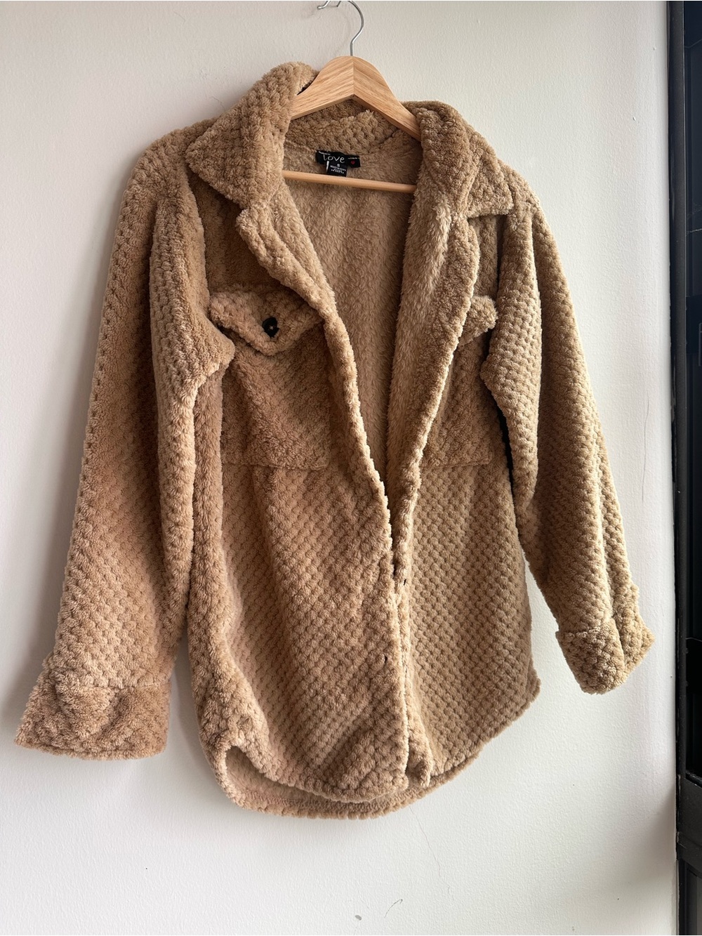 Teddy Tan Sherpa Shacket Jacket